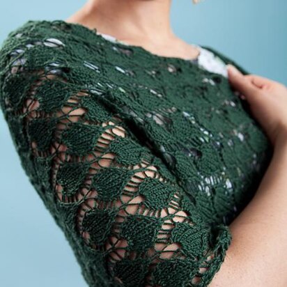 Leaf Net Stole - knitting pattern