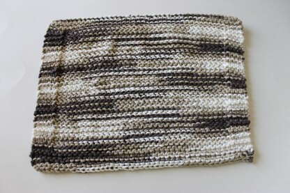 Twisted Stockinette Stitch Dishcloth