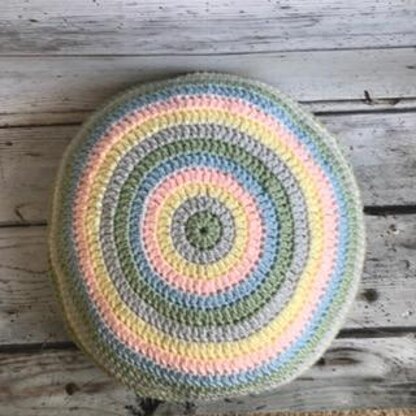 Chunky Pastel Circular Cushion
