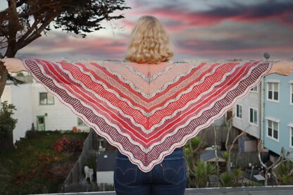 Late Sunset Shawl