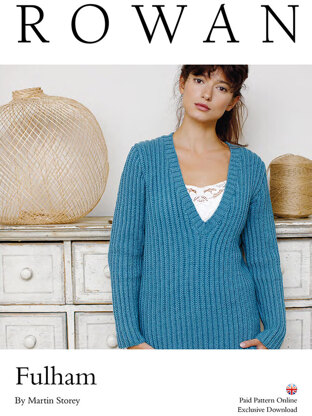 Fulham Sweater in Rowan Super Fine Merino DK - D104 - Downloadable PDF