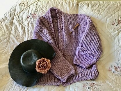 The Willshire Lavender Cardigan