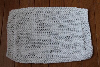 Twisted Stockinette Stitch Dishcloth