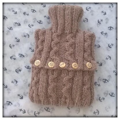 Hot Water bottle cover "In the Navy"