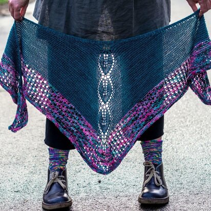 Leaf Line Shawl