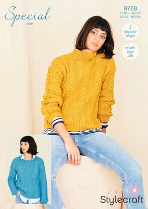 Sweaters in Stylecraft Special Aran - 9768 - Downloadable PDF