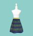 Granny Stripe A-Line Skirt