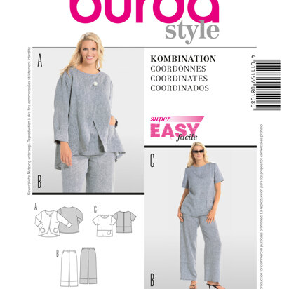 Burda 6242 Pants Size: 8-18 Uncut Sewing Pattern