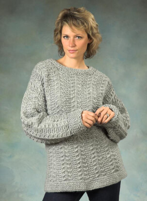 Unixex’s Slip Stitch Pullover in Plymouth Yarn De Aire - 2259 - Downloadable PDF