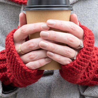 Chunky Mittens in Yarn and Colors Cheerful - YAC100047 - Downloadable PDF