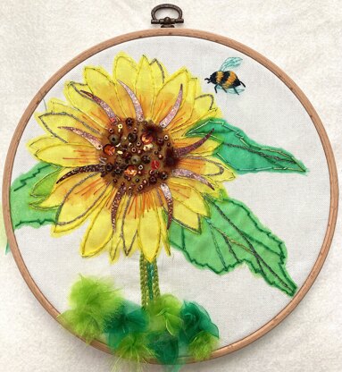 Rowandean Sunflower & The Bumblebee Embroidery Kit