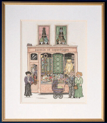 Permin Antique Shop Cross Stitch Kit - 49x58cm