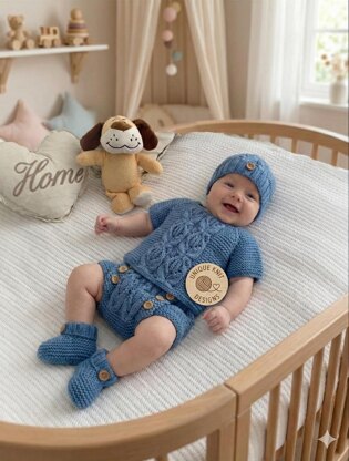 "Orchid" Nappy cover & Top set