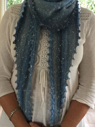 Blue scarf