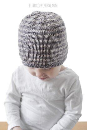 Easy Striped Baby Hat