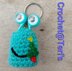 Christmas Googly Eyed Alien Keychains