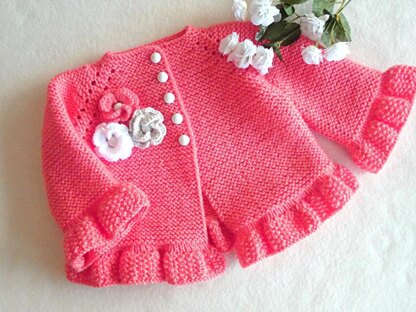 Knitting Cardigan Adeline Pattern by Elena Mitchell