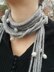 Shades of Grey Roped and Tied Scarf Necklace