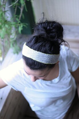 Oblique Seed stitch Headband