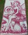 Fungal Fae | Fantasy Fairy Mushroom Overlay Mosaic Crochet Blanket PDF Pattern