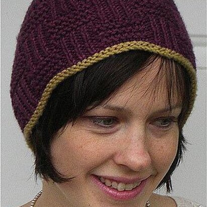Basketweave Hat with contrast