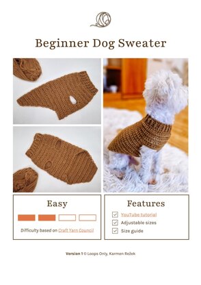 Beginner Dog Sweater