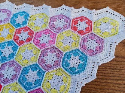 Granny squares blanket