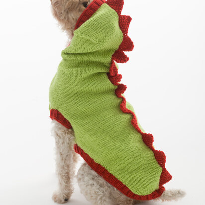 Dragon Slayer Dog Sweater in Lion Brand Wool Ease - L30274 - knitting pattern