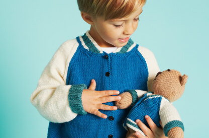 Billy Jacket and Buddy Bear - Knitting Pattern in Debbie Bliss Rialto DK & Baby Cashmerino