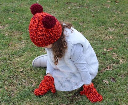 The Bear Hat and Mitten Set