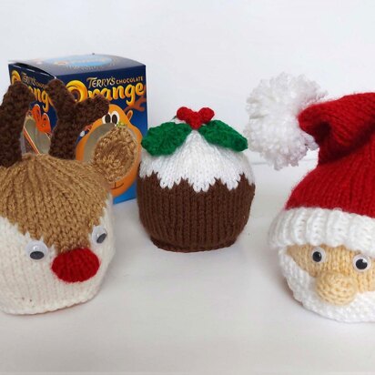 Christmas Chocolate Orange Covers Reindeer santa & Pudding  BB047