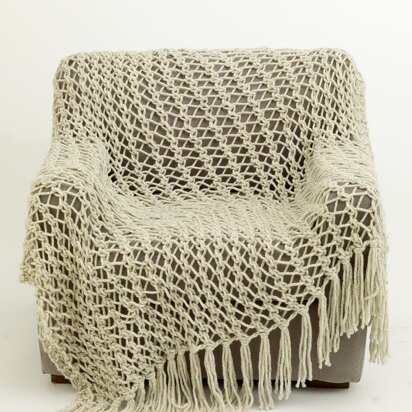 Weekend TV Lapghan in Lion Brand Wool-Ease Thick & Quick - 70405AD - knitting pattern