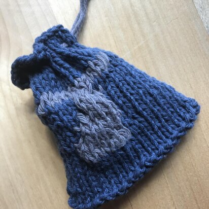Whale Tail Soap Saver - knitting pattern