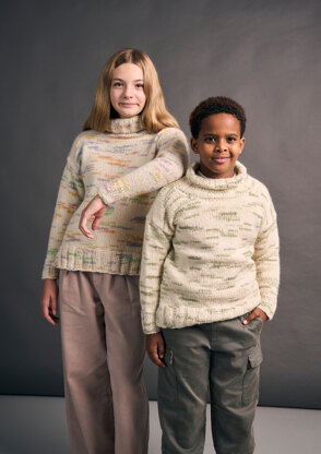 Mini Jupiter Sweater in MODE at Rowan Colourmix PDF