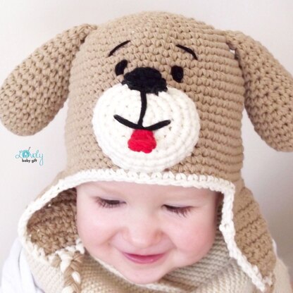 Puppy Dog Hat Crochet Pattern