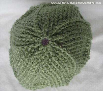 Spiral Star Basket Weave Beanie