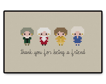 Golden Girls Bite Size - PDF Cross Stitch Pattern