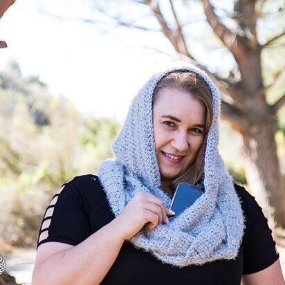 Hooded Infinity Scarf with Pockets