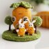 Crochet fairy house, amigurumi house, crochet bunny pattern, Carrot House