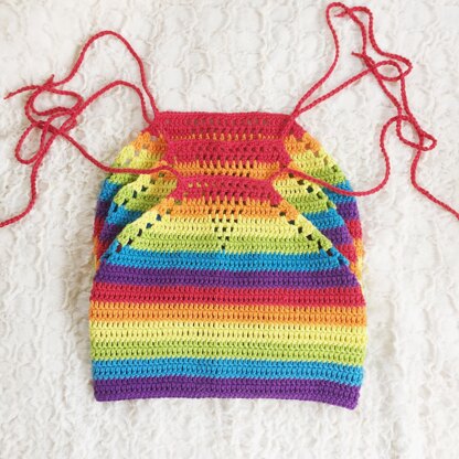 Rainbow Halter Top