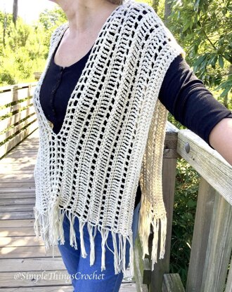 Ecru Summer Poncho