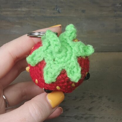 Strawberry keyring