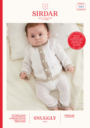 Little Lacy Trouser Suit in Sirdar Snuggly 2ply - 5523 - Downloadable PDF