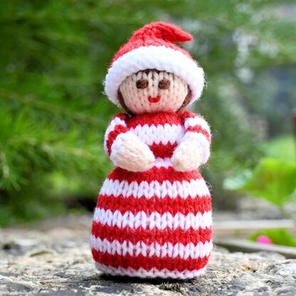 Christmas Dolls Knitting Pattern - Toy Knitting Pattern