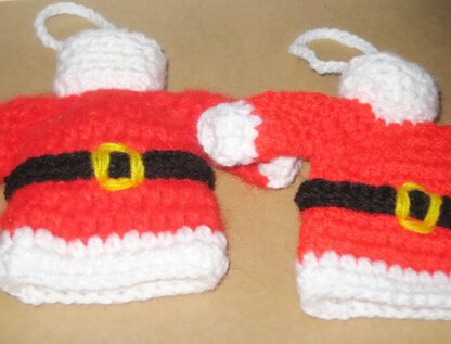 Santa sweater ornament