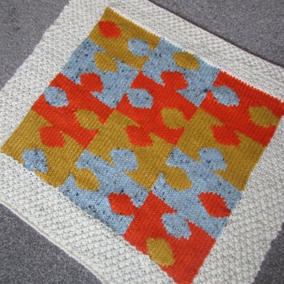 Jigsaw Pieces Buggy Blanket
