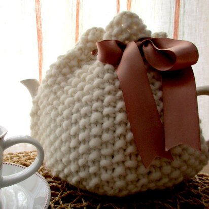 Chunky Moss Stitch Tea Cosy