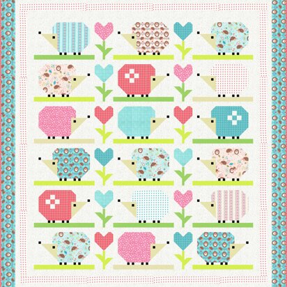 Michael Miller Fabrics Hedge Hugs Quilt - Downloadable PDF