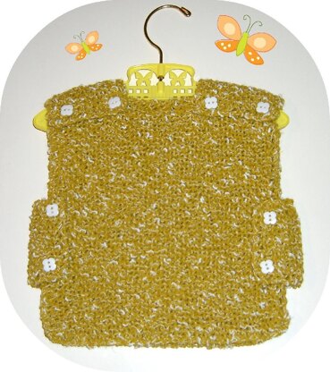 Girl's Sparkly Wrap & Tabard Top (allsquareknits)