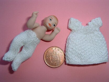 1:12th scale Baby dress and tights